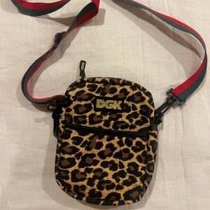 DGK Wild Leopard Print Shoulder Bag